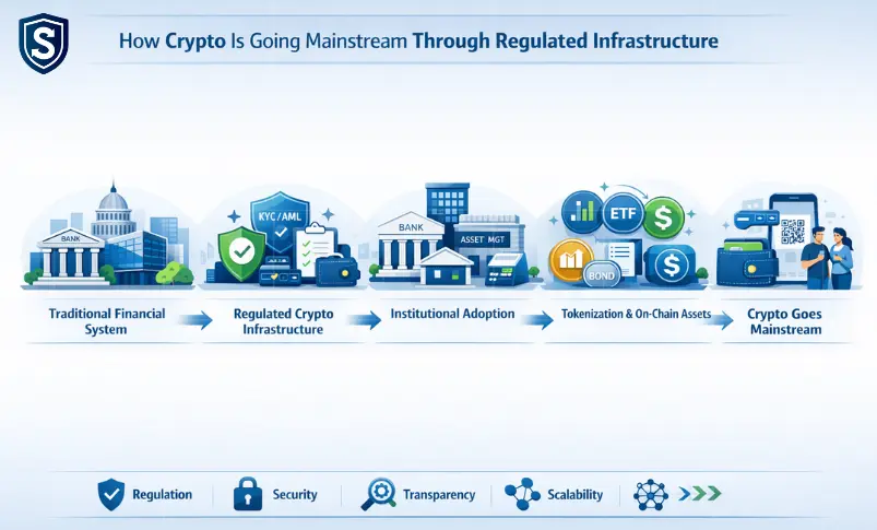 How Crypto Is Going Mainstream Through Regulated Infrastructure