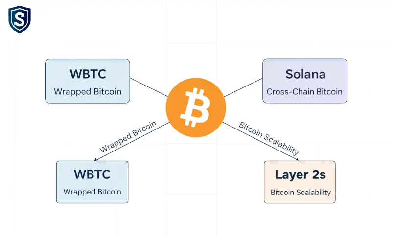 Bitcoin on Other Blockchains: WBTC, Solana & Layer 2s Explained